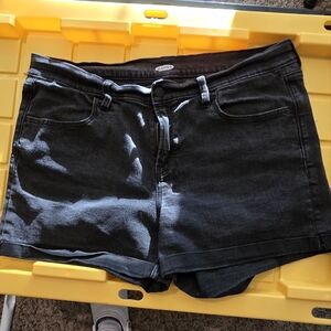 Old Navy 16 Black Jean Shorts